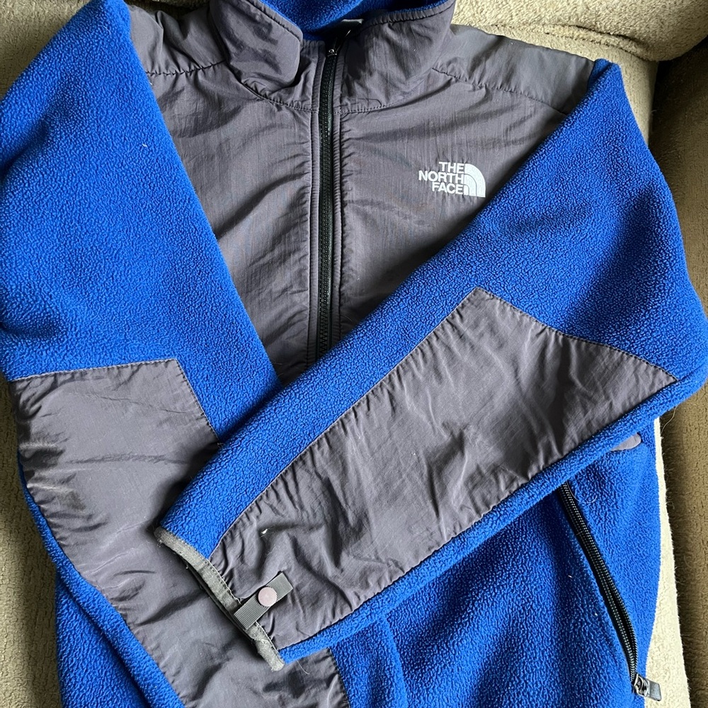The North Face Blue and Gray Fleece Jacket